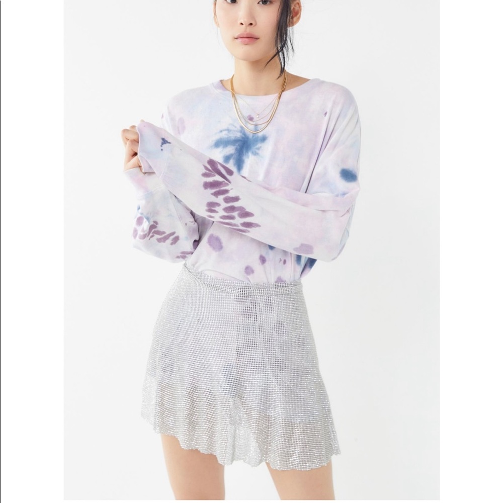 Crystal mesh skirt NWT